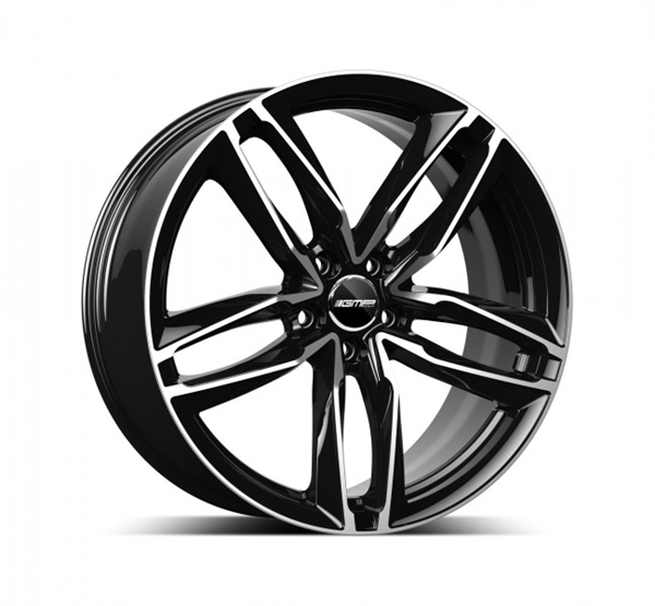 GMP Atom LP Black Diamond - felga 8.00 na 18 cali, 5 śrub, rozstaw 112.00 mm